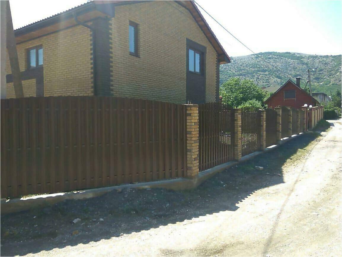 забор из штакетника 110м фото7 в Сочи