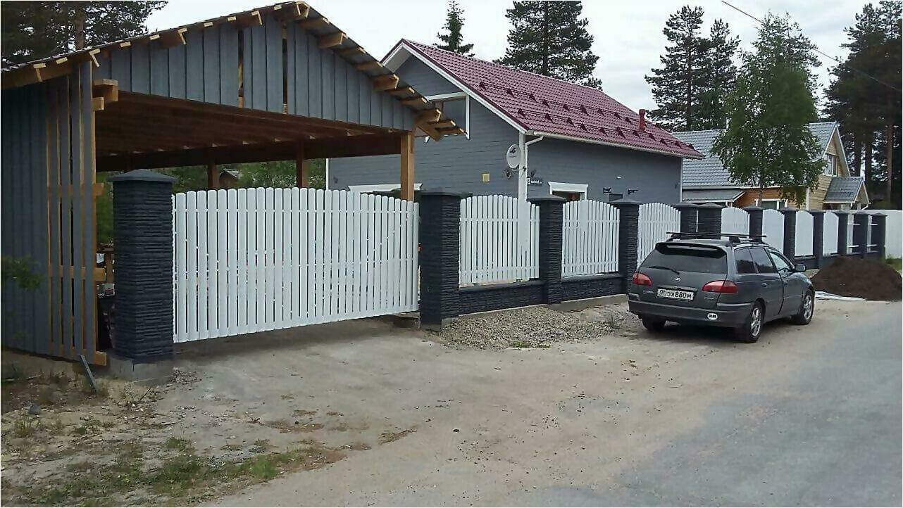 забор из штакетника 85м фото4 в Сочи