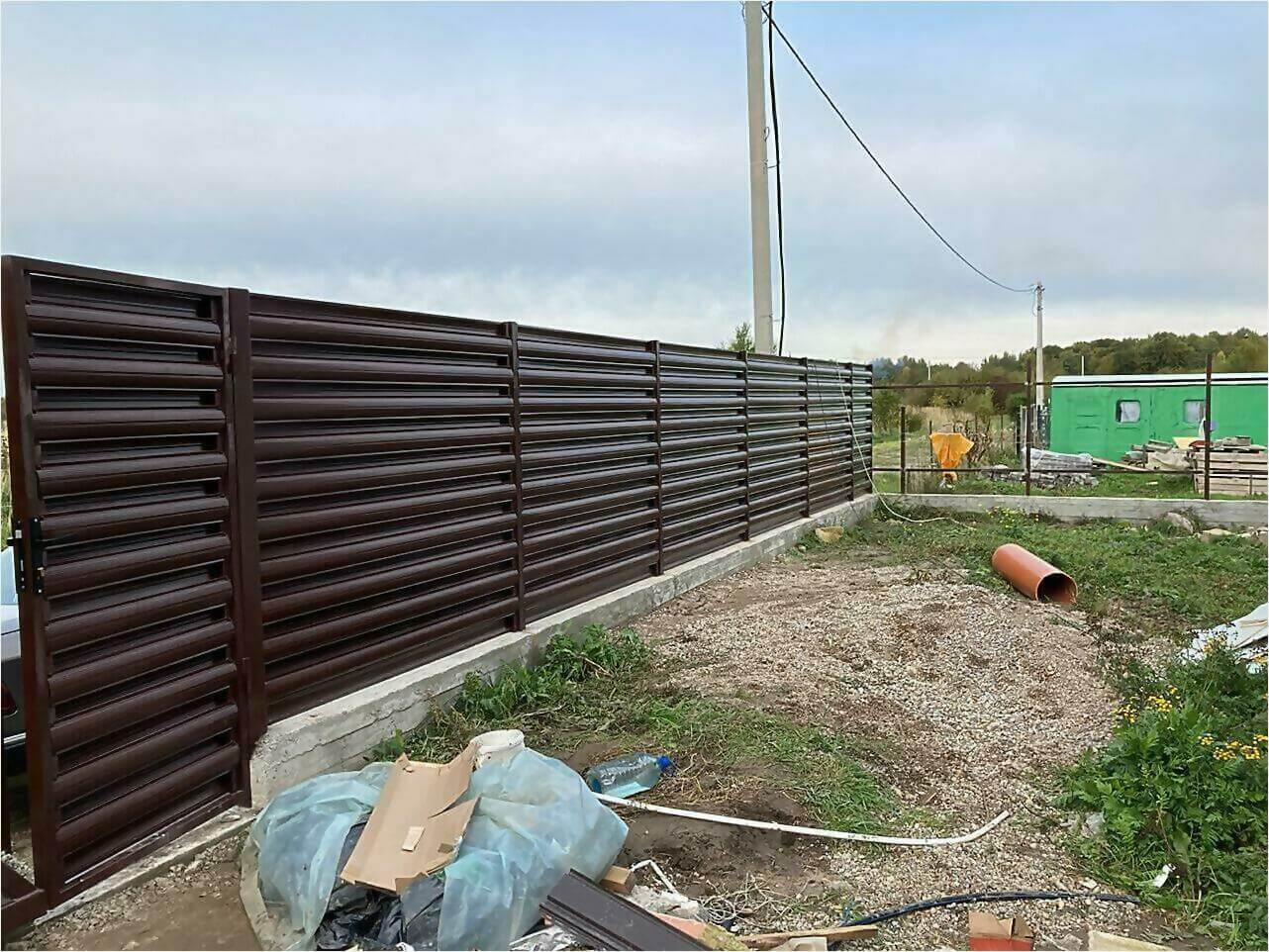 Забор из штакетника 85м фото6 в Сочи
