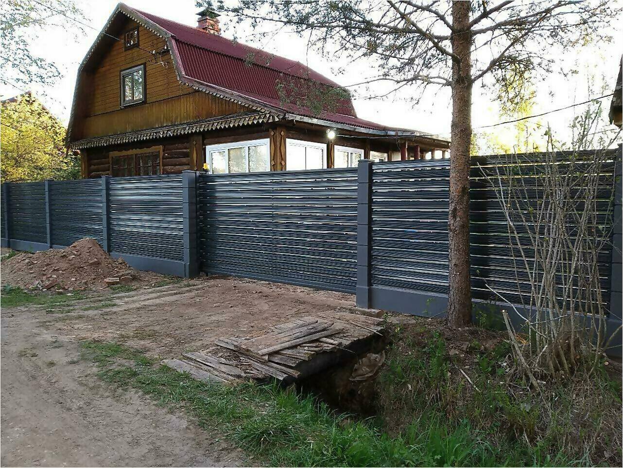 забор-ранчо из штакетника 75м фото4 в Сочи