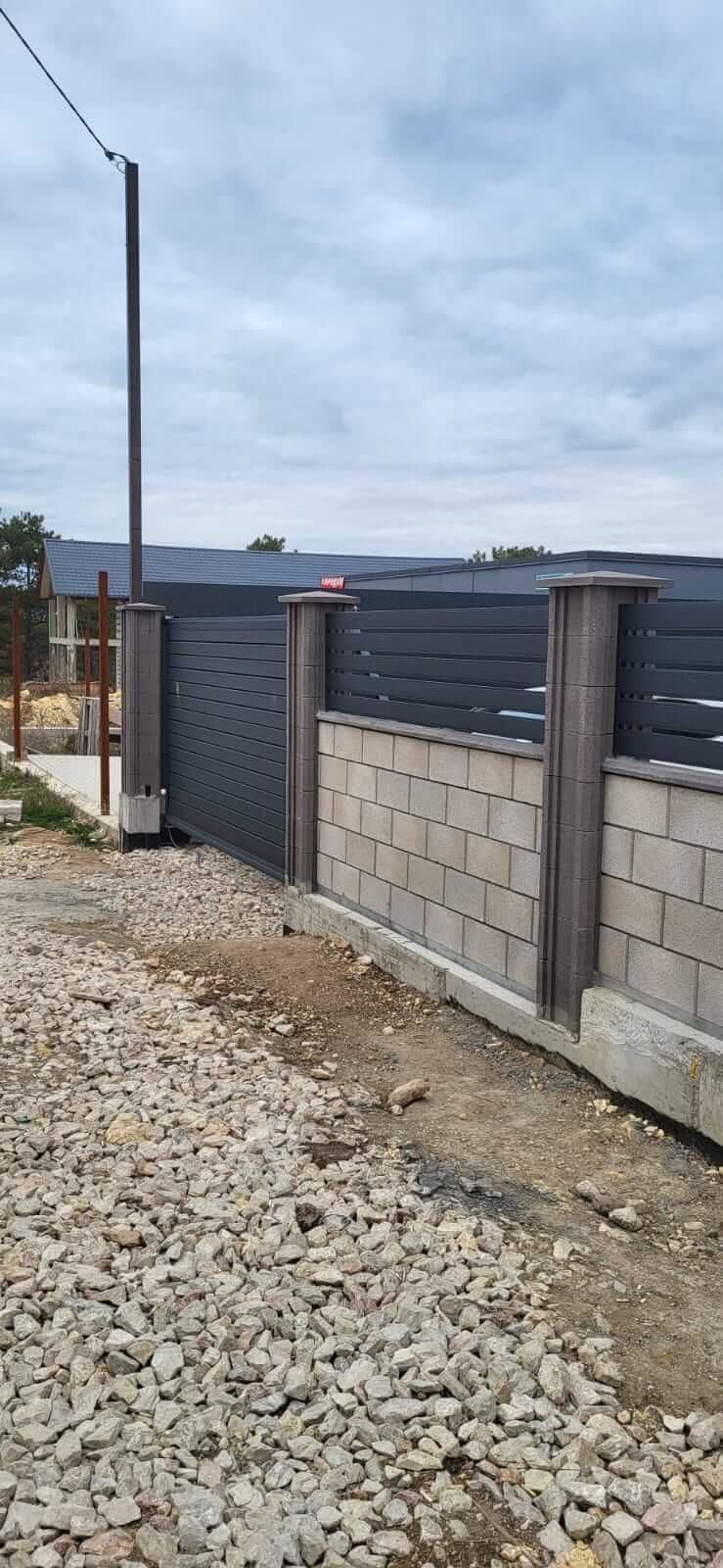Забор-ранчо из металлопланкена 28м RAL7024 Серый Графит МАТТЕ фото 2 в Сочи