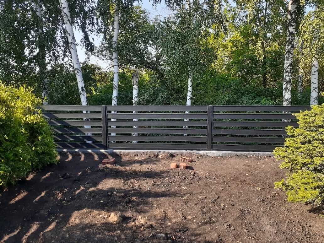 Забор-ранчо из металлопланкена 48м RAL9005 Черный МАТТЕ в Сочи
