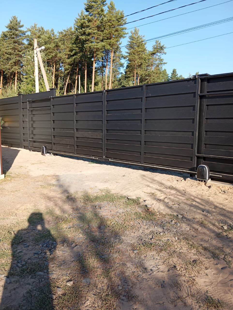 Забор-ранчо из металлопланкена 37м RAL9005 Черный МАТТЕ фото 1 в Сочи