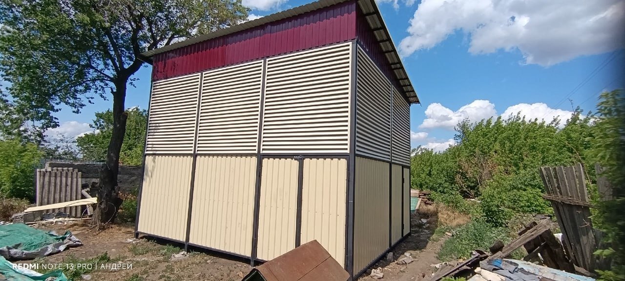 Сенник из ламелей еврожалюзи RAL1015 Слоновая Кость фото 2 в Сочи